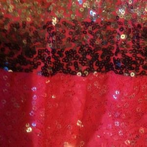 Pink sequin tank